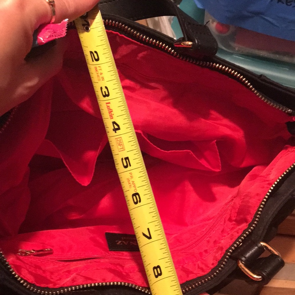 Black Multi Functional Kinza Handbag - image 6